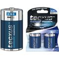 Batterie alcaline Tecxus LR20/D 1.5V - 2 pezzi.