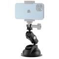 Telesin TE-SUC-012 Supporto a ventosa per telefono e action camera - Nero