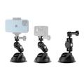 Telesin TE-SUC-012 Supporto a ventosa per telefono e action camera - Nero