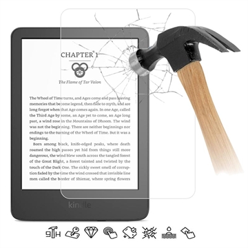 Protezione dello schermo in vetro temperato per Amazon Kindle Colorsoft Signature Edition - 9H - Case Friendly - Trasparente