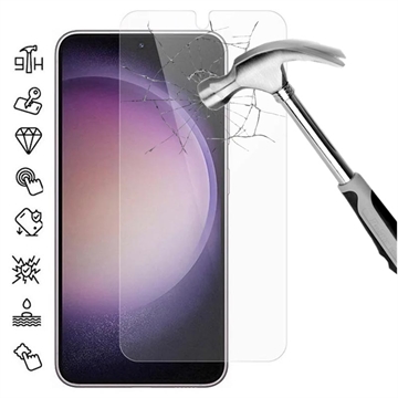 Samsung Galaxy S25 Edge Protezione dello schermo in vetro temperato con sblocco tramite impronta digitale - Trasparente