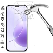 Protezione dello schermo in vetro temperato per Honor X70i - 9H - Case Friendly - Trasparente