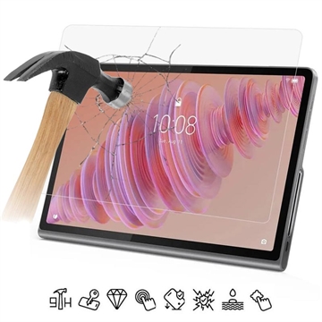 Pellicola Schermo in Vetro Temperato per Lenovo Tab Plus - Case Friendly - Trasparente