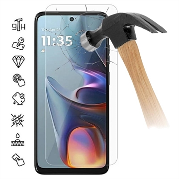 Pellicola Schermo in Vetro Temperato per Motorola Moto E15 - Case Friendly - Trasparente