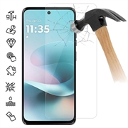 Protezione dello schermo in vetro temperato per Motorola Moto G67 Power - 9H - Case Friendly - Trasparente