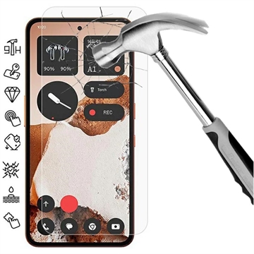 Protezione dello schermo in vetro temperato per Nothing CMF Phone 2 Pro - 9H - Case Friendly - Trasparente