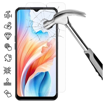 Pellicola salvaschermo in vetro temperato - 9H - Oppo A2x - Case Friendly - Trasparente