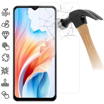 Proteggi Schermo in Vetro Temperato Oppo A59 - 9H - Case Friendly - Trasparente