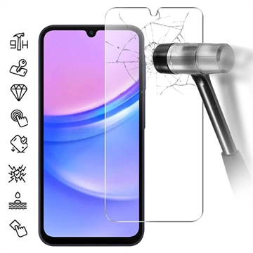 Protezione dello schermo in vetro temperato per Samsung Galaxy A07 4G/A06 - 9H - Case Friendly - Trasparente