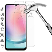 Pellicola salvaschermo in vetro temperato - 9H - per Samsung Galaxy A25 - Case Friendly - Trasparente