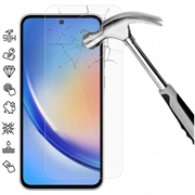 Pellicola salvaschermo in vetro temperato - 9H - per Samsung Galaxy A35 - Case Friendly - Trasparente