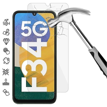 Proteggi Schermo in vetro temperato per Samsung Galaxy F34/M34 5G - Case Friendly  - Trasparente