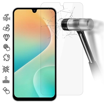 Protezione dello schermo in vetro temperato per Samsung Galaxy F36 - 9H - Case Friendly - Trasparente