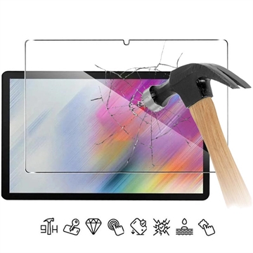 Pellicola salvaschermo in vetro temperato - 9H - Samsung Galaxy Tab A9+ - Case Friendly - Trasparente