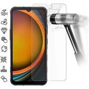 Protezione dello schermo in vetro temperato per Samsung Galaxy XCover7 Pro - 9H - Case Friendly - Trasparente