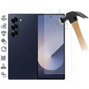 Protezione dello schermo in vetro temperato per Samsung Galaxy Z Fold7 - 9H - Case Friendly - Trasparente