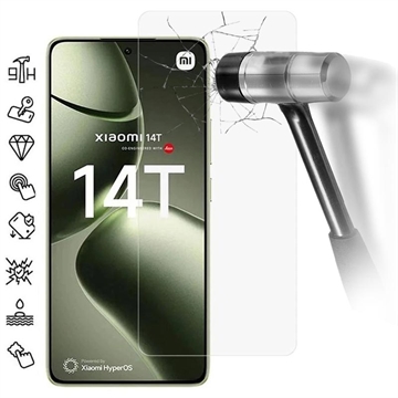 Pellicola Schermo in Vetro Temperato per Xiaomi 14T/14T Pro - Case Friendly - Trasparente