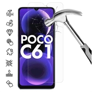 Proteggi Schermo in vetro temperato Xiaomi Poco C61 - 9H - Case Friendly  - Trasparente
