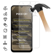 Protezione dello schermo in vetro temperato per Xiaomi Poco C81 - 9H - Case Friendly - Trasparente