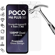 Pellicola Schermo in Vetro Temperato per Xiaomi Poco M6 Plus - Case Friendly - Trasparente