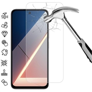 Protezione dello schermo in vetro temperato per Xiaomi Poco M7 4G - 9H - Case Friendly - Trasparente
