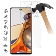 Protezione dello schermo in vetro temperato per Xiaomi Poco M7 - 9H - Case Friendly - Trasparente