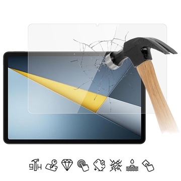 Protezione dello schermo in vetro temperato per Xiaomi Poco Pad M1 - 9H - Case Friendly - Trasparente