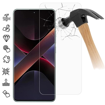 Pellicola Schermo in Vetro Temperato per Xiaomi Poco X7 - Case Friendly - Trasparente