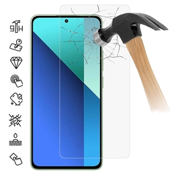 Proteggi Schermo in vetro temperato Xiaomi Redmi 13 - 9H - Case Friendly  - Trasparente