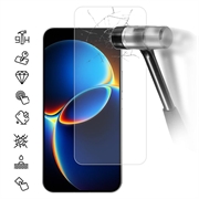Protezione dello schermo in vetro temperato per Xiaomi Redmi K90 Max - 9H - Case Friendly - Trasparente