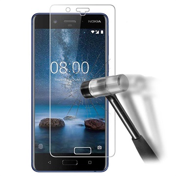 Proteggi Schermo in Vetro Temperato per Nokia 8 - 0.3mm