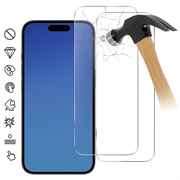 Protezione dello schermo in vetro temperato per iPhone 17 - 9H - Case Friendly - 2 Pezzi. - Trasparente