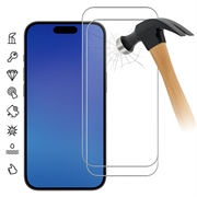 Protezione dello schermo in vetro temperato per iPhone 17 Air - 9H - Case Friendly - 2 Pezzi. - Trasparente