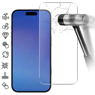 Protezione dello schermo in vetro temperato per iPhone 17 Air - 9H - Case Friendly - Trasparente