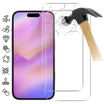 Protezione dello schermo in vetro temperato per iPhone 17 Pro Max - 9H - Case Friendly - 2 Pezzi. - Trasparente