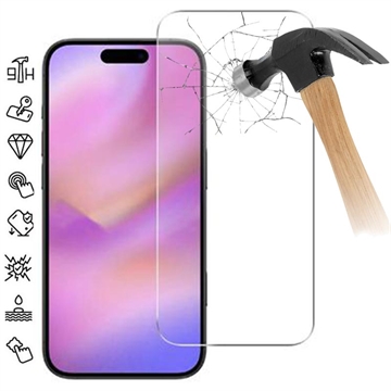 Protezione dello schermo in vetro temperato per iPhone 17 Pro Max - 9H - Case Friendly - 2 Pezzi.