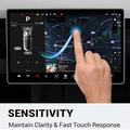 Tesla Model 3/Y 2023-2025 Protezione per schermo in vetro temperato per display anteriore/posteriore - 9H, 2 pezzi - Trasparente
