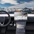 Tesla Model 3/Y 2023-2025 Protezione per schermo in vetro temperato per display anteriore/posteriore - 9H, 2 pezzi - Trasparente