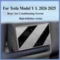 Tesla Model Y/L 2025-2026 Protezione per schermo in vetro temperato per display anteriore/posteriore - 9H, 2 pezzi - Trasparente