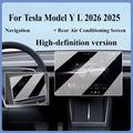 Tesla Model Y/L 2025-2026 Protezione per schermo in vetro temperato per display anteriore/posteriore - 9H, 2 pezzi - Trasparente
