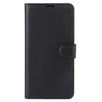 Custodia a Portafoglio Textured per Nokia 3 - Nero