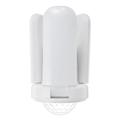 Lampada da soffitto RGB pieghevole a tre foglie con luce musicale a palla da discoteca in cristallo