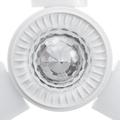 Lampada da soffitto RGB pieghevole a tre foglie con luce musicale a palla da discoteca in cristallo