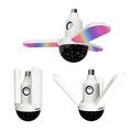 Lampada d\'atmosfera da soffitto a tre foglie LED pieghevole con altoparlante Bluetooth - Cielo stellato