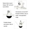 Lampada d\'atmosfera da soffitto a tre foglie LED pieghevole con altoparlante Bluetooth - Cielo stellato