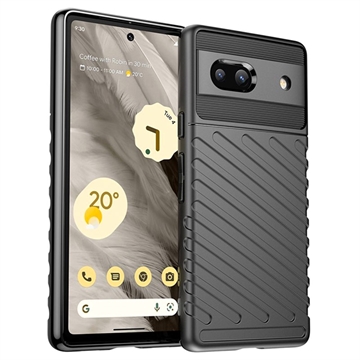 Cover in TPU Serie Thunder per Google Pixel 7a - Nera