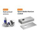Lame rivestite in titanio per tosaerba robotizzati Dreame A1/A2 e Mova 600/1000 - 12 pezzi