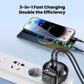 Toocki TCT20-21EU Caricabatterie GaN 3 in 1 - USB-C/USB-A - Nero