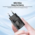 Toocki TCT20-21EU Caricabatterie GaN 3 in 1 - USB-C/USB-A - Nero