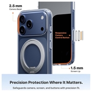 Custodia iPhone 17 Pro Max Torras O Fitness con cavalletto 360 - Compatibile con MagSafe - Trasparente